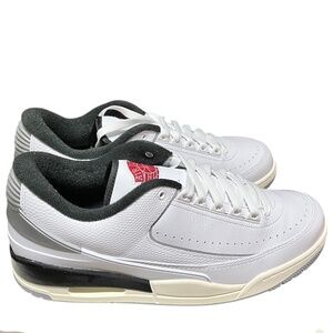Nike Air Jordan 2/3 Men’s Shoes in White/Fire Red/Cement Gray/Sail Size-12